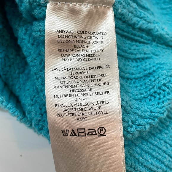 Pilcro Sweater Tank Size XL Aqua Blue Knit Top EUC - Picture 8 of 9